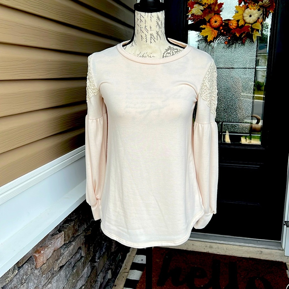 Cream tunic long sleeves